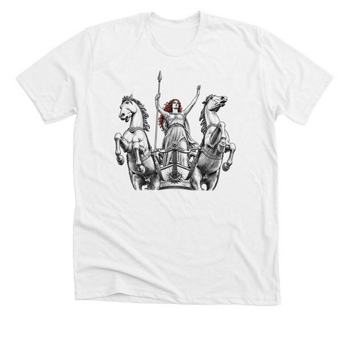 Queen Boudica Revenge Tour, a Solid White Blend Premium Unisex Tee