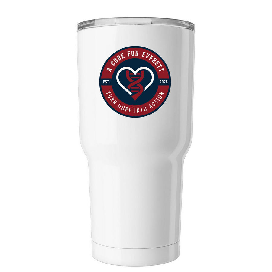 Heart Badge Tumbler, a White Insulated Tumbler