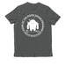 MOMO REHAB PROGRAM (white print), a Terrain Grey Allmade Organic Cotton Unisex Tee