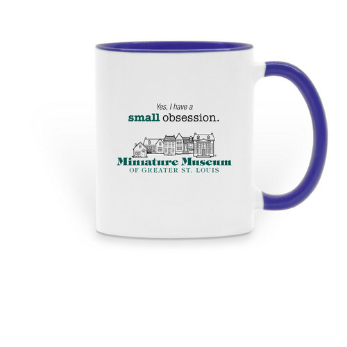 Mini-Mug, a Dark Blue Two-Tone Ceramic Mug