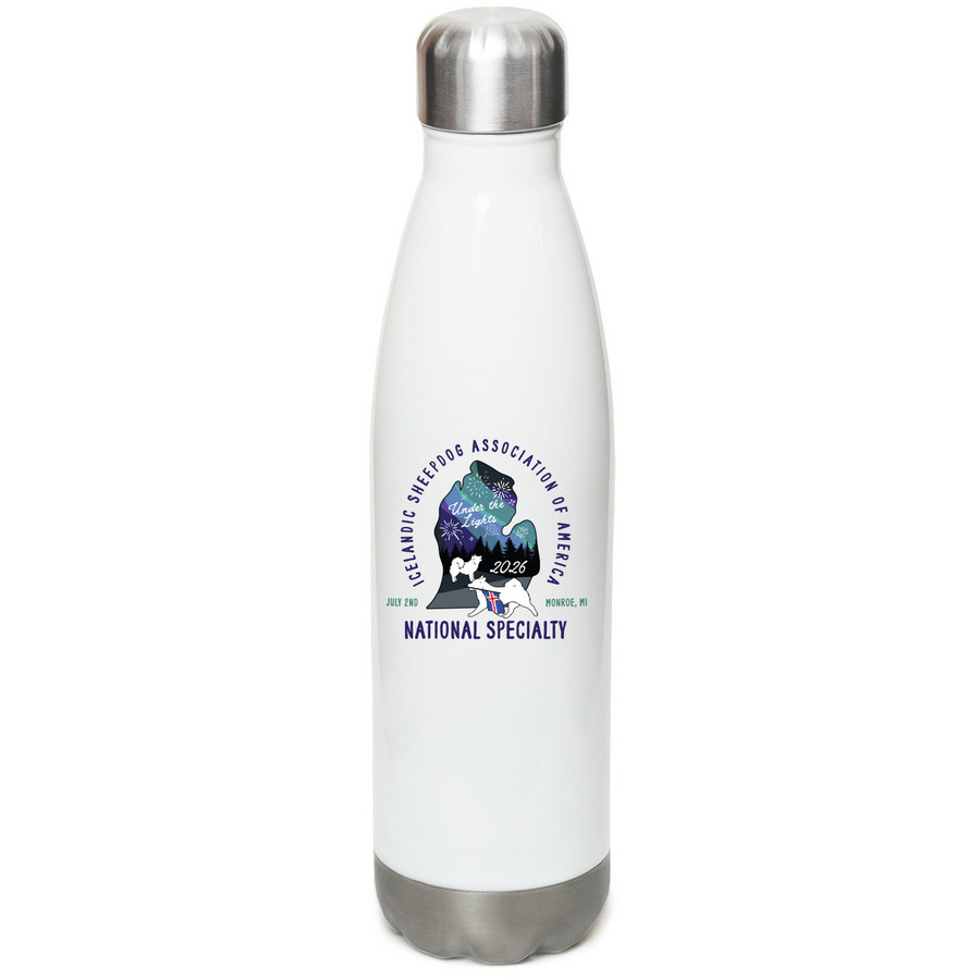 2026 National Specialty Water Bottles, a White Stainless Steel Water Bottle