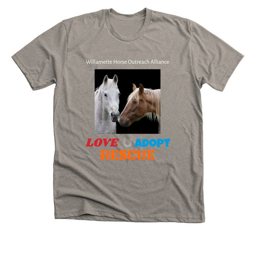 LOVE ADOPT RESCUE, a Heather Stone Premium Unisex Tee