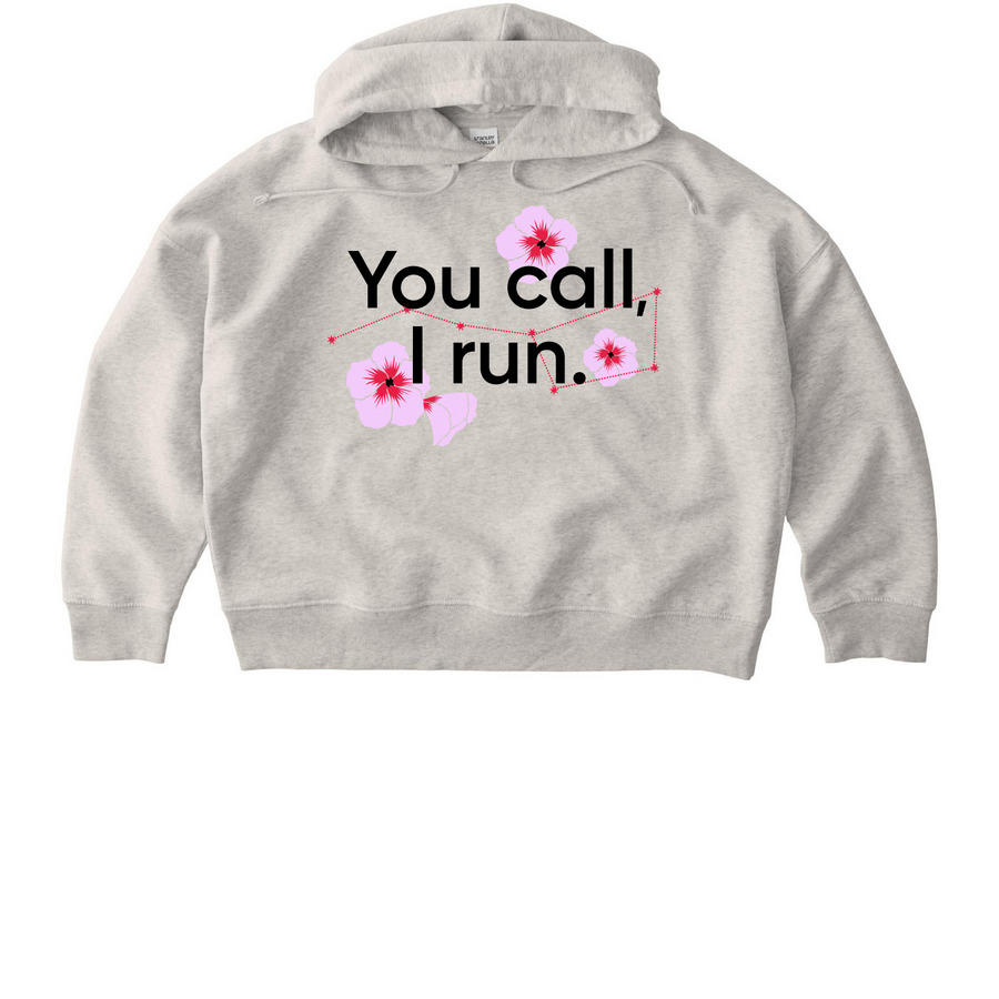 You Call, I Run (black) sweatshirts & hoodies, a Eco Heather Stanley/Stella Women?s Stella Nora Pullover Hoodie