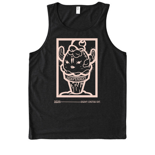 Future Classic Snowy Cactus, a Deep Black Allmade Eco Triblend Tank