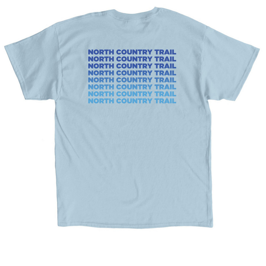 Help us map a better journey!, a Light Blue Classic Unisex Tee (back-view)
