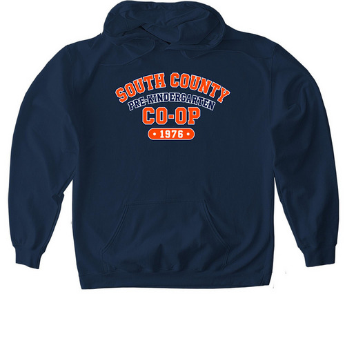 Varsity Orange Collection, a Navy Gildan Softstyle Pullover Hoodie