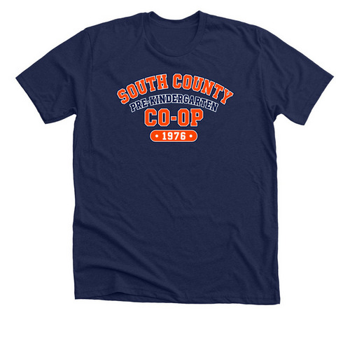 Varsity Orange Collection, a Solid Navy Blend Premium Unisex Tee
