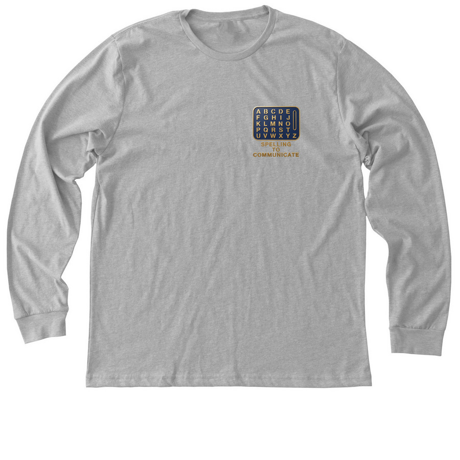 Spelling to Communicate Earth Day&nbsp;, a Athletic Heather Premium Long Sleeve Tee