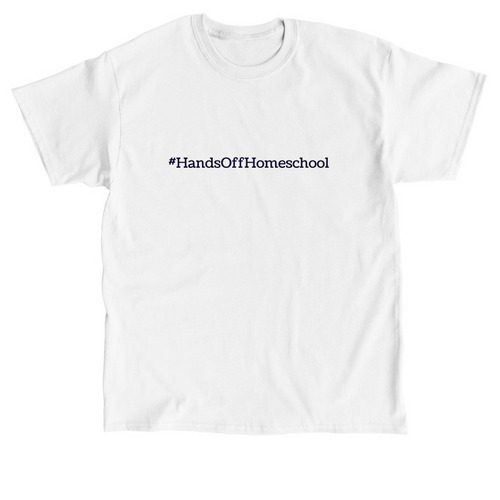 Hands off homeschool&nbsp;, a White Classic Unisex Tee