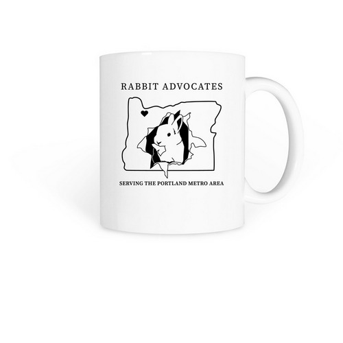 Rabbit Advocates 2023 Edition Ft. Majik Bun, a White Coffee Mug