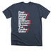 2004 Squad: Two-Sided, a Heather Midnight Navy Premium Unisex Tee