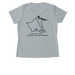 Celebrate O?ahu National Wildlife Refuges, a Silver Women's Performance Tee (back-view)