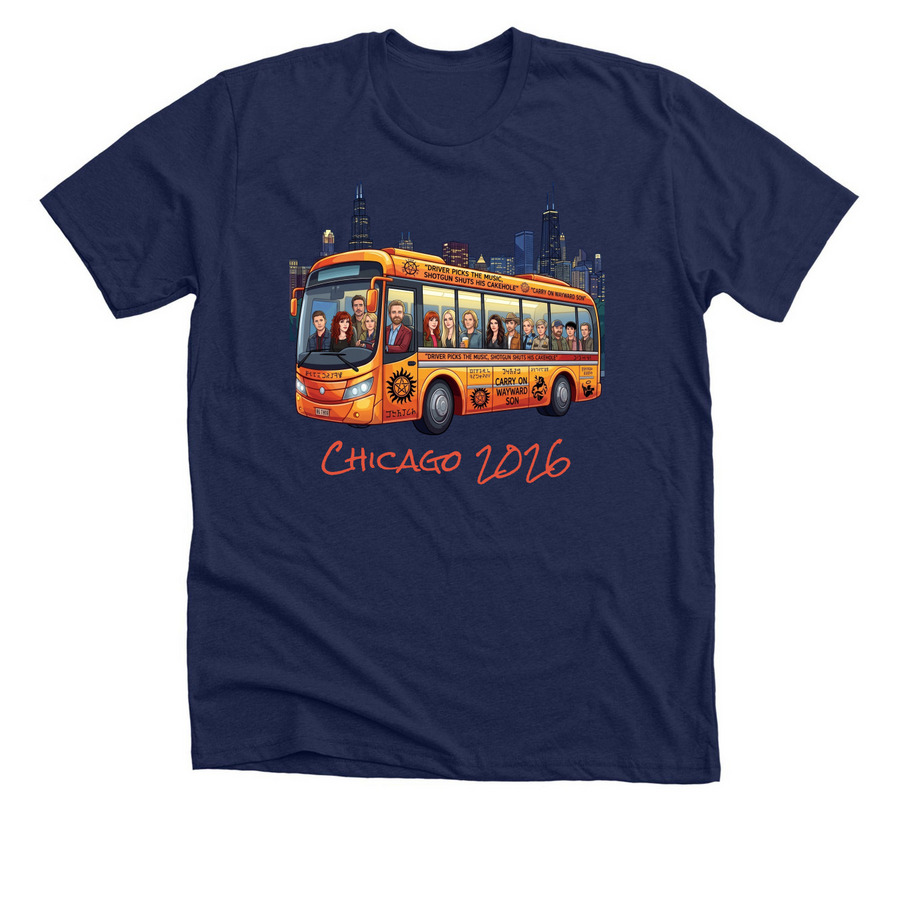 SPN Chicago 2026, a Solid Navy Blend Premium Unisex Tee