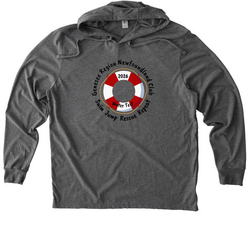 Genesee Region Newfoundland Club, a Aluminum Grey Allmade Eco Triblend Hoodie Tee