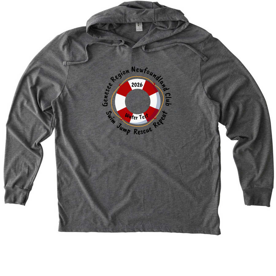 Genesee Region Newfoundland Club, a Aluminum Grey Allmade Eco Triblend Hoodie Tee