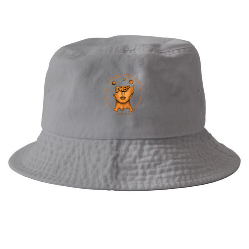 IDWEH BUCKET HAT, a Grey Printed Bucket Hat