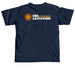 Sol Woman (Mustard) Youth Tee, a True Navy Comfort Colors Youth Tee (back-view)