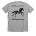 Live like someone left the gate open!, a Athletic Heather Premium Unisex Tee (back-view)