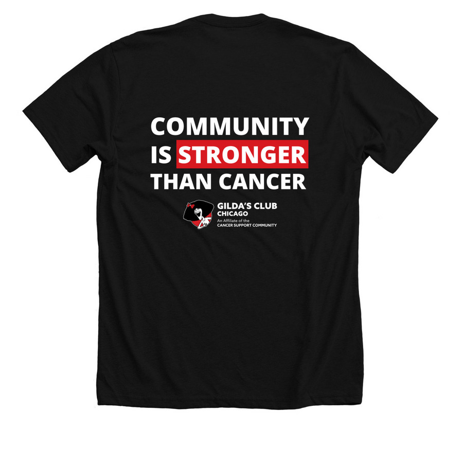 GCC Branded Shirt (Dark), a Solid Black Blend Premium Unisex Tee (back-view)