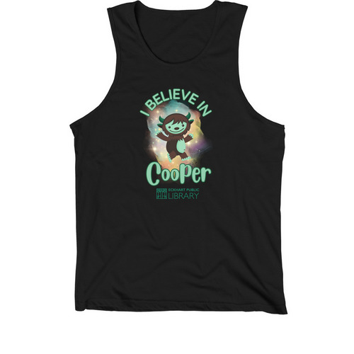 I Believe in Cooper (Additional Styles), a Black Premium Cotton Tank