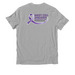 MCD Awareness 2026, a Granite Grey Heather Allmade Organic Cotton Unisex Tee (back-view)