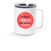 Clit-erally the Worst Mug, a White Stainless Steel Travel Mug