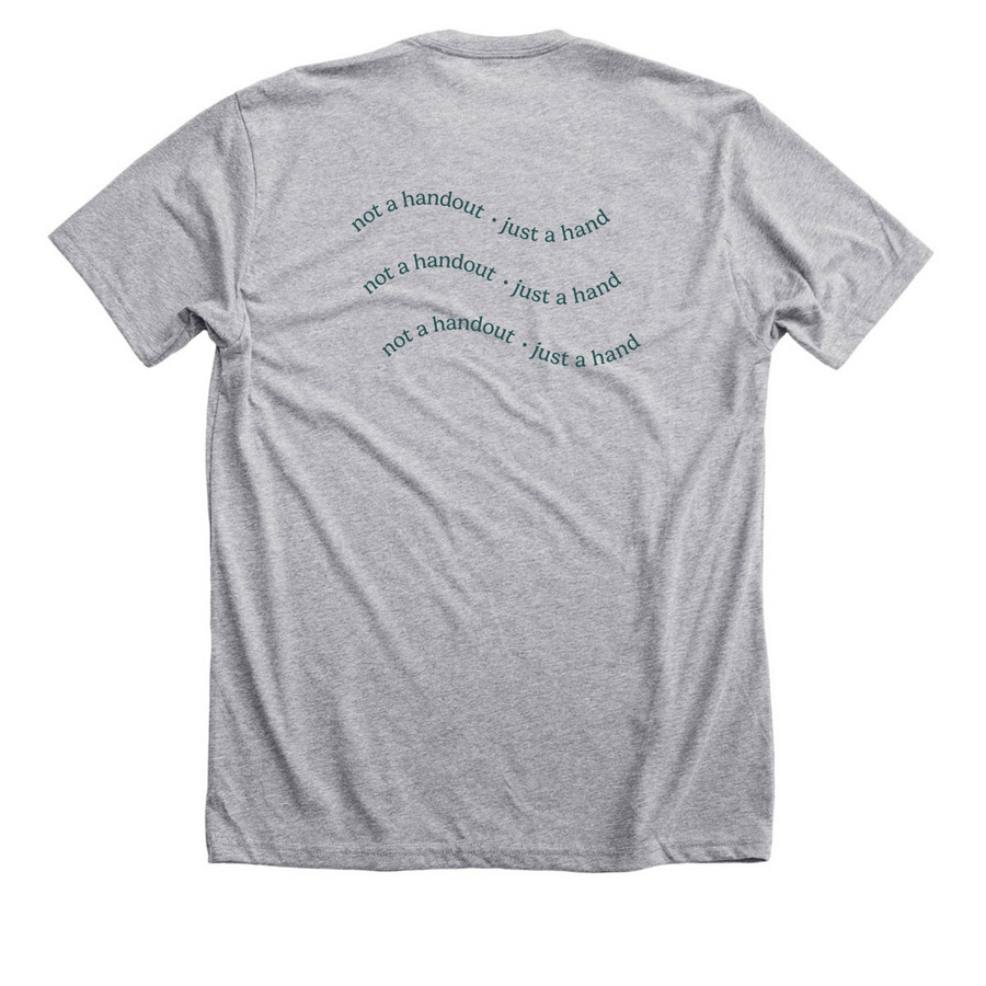 Chaos Coordinator, a Athletic Heather Premium Unisex Tee (back-view)