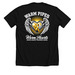 Bikers Against CHildhood Cancer, a Solid Black Blend Premium Unisex Tee (back-view)