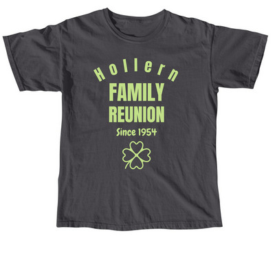 Hollern Family Reunion, a Graphite Comfort Colors Unisex Tee