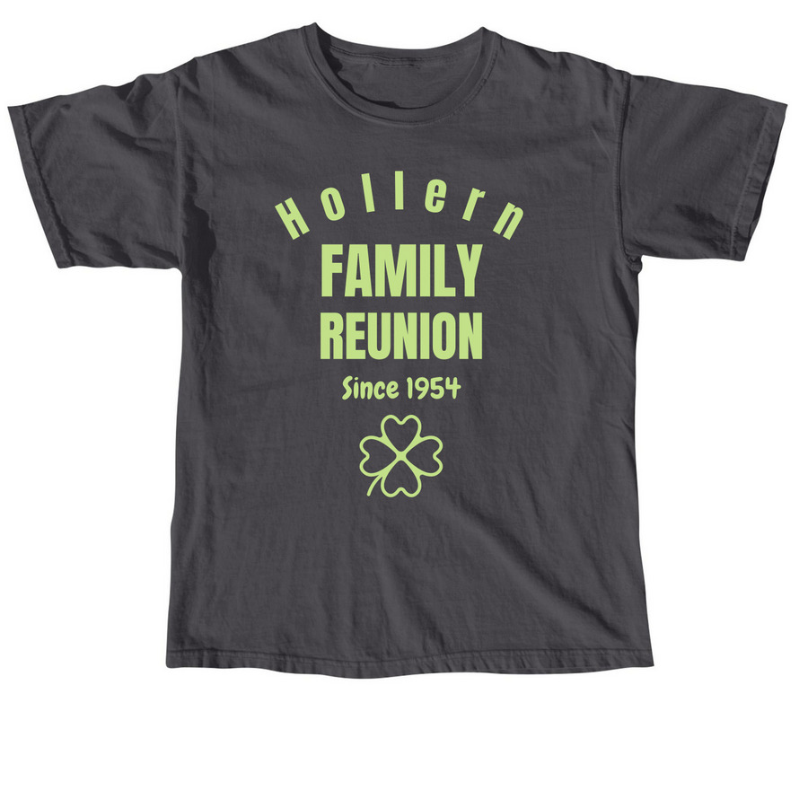 Hollern Family Reunion, a Graphite Comfort Colors Unisex Tee