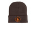 Skimeister Beanies, a Brown Printed Cuffed Beanie