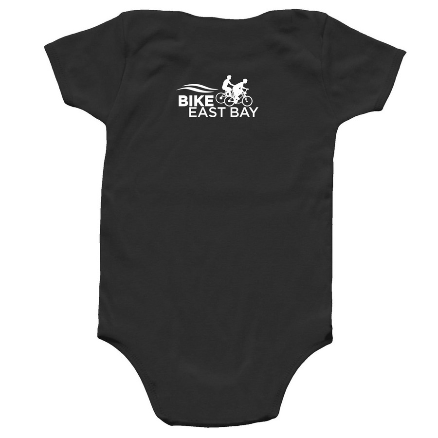 Precious Cargo Baby Onesie, a Black Infant Onesie (back-view)