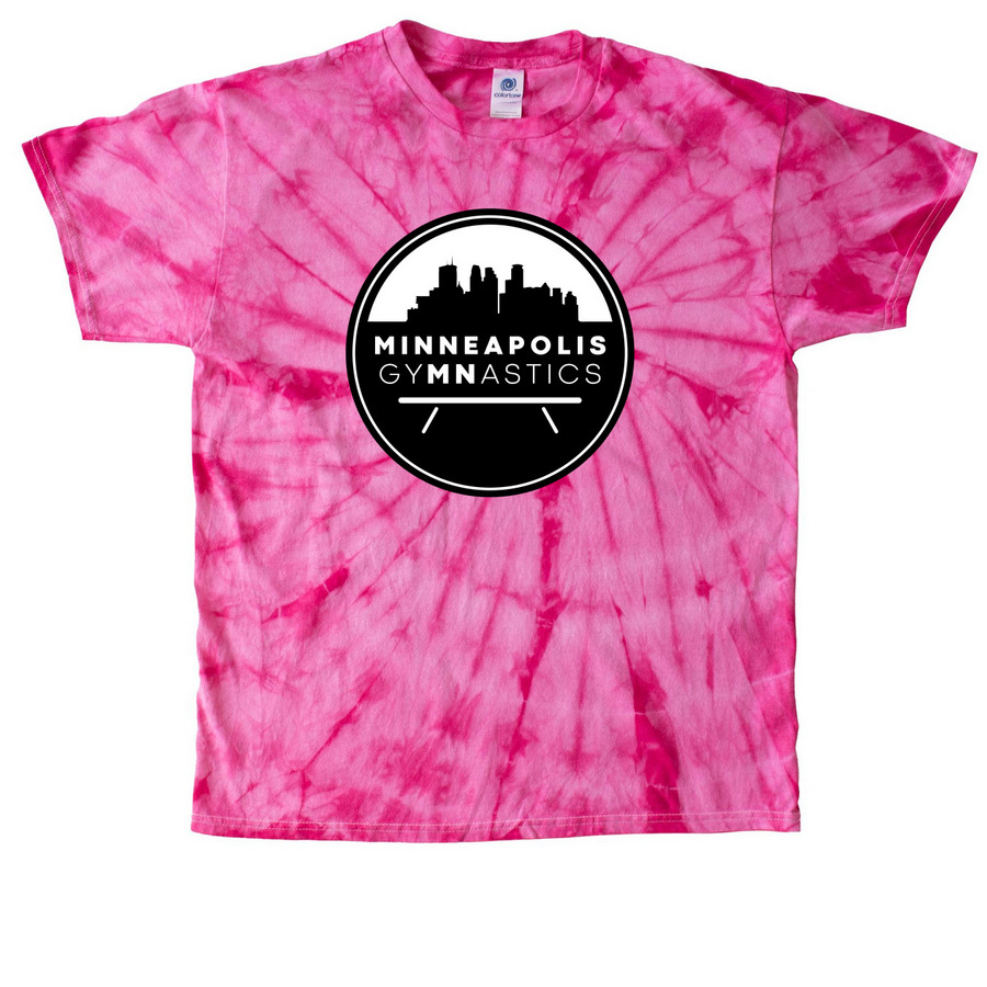 The Adults Tie Dye Tee — Pink