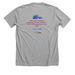 Celebrating 40 Years, a Athletic Heather Premium Unisex Tee (back-view)