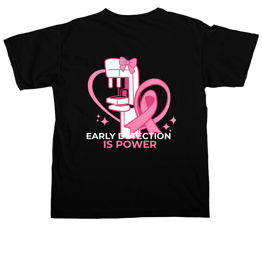 RSMH MAMMO, a Black Comfort Colors Unisex Tee (back-view)