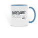 "Library Love" Booktrovert Mug, a Light Blue Two-Tone Ceramic Mug