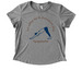 I'd rather be in downward dog&nbsp;, a Aluminum Grey Allmade Eco Triblend Women?s Scoop Neck Tee