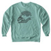 Bonsai Snail, a Seafoam Comfort Colors Crewneck Sweatshirt