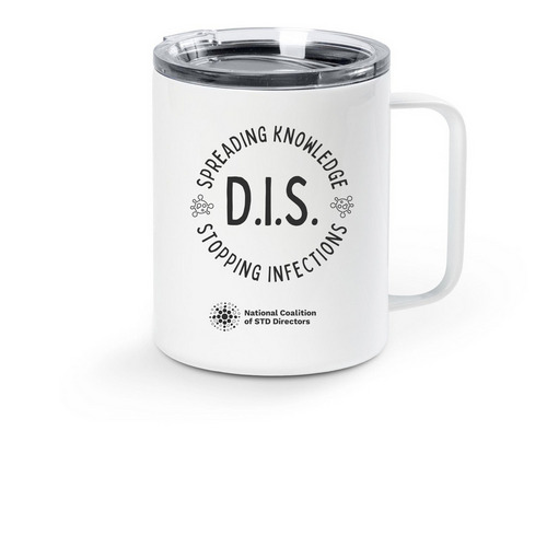 Spreading Knowledge, a White Stainless Steel Travel Mug