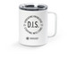 Spreading Knowledge, a White Stainless Steel Travel Mug
