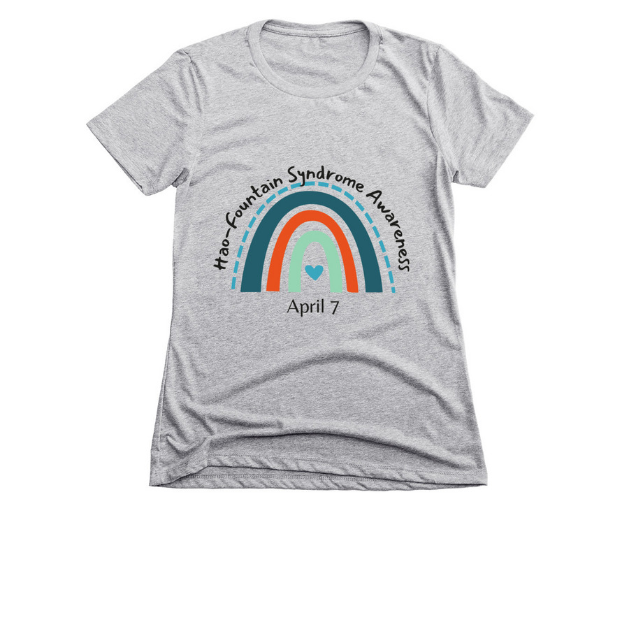 April 7 - Awareness Day, a Dark Heather Grey Women's Slim Fit Tee