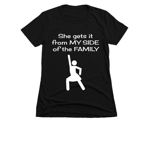 My Side of the Family, a Black Women's Slim Fit Tee