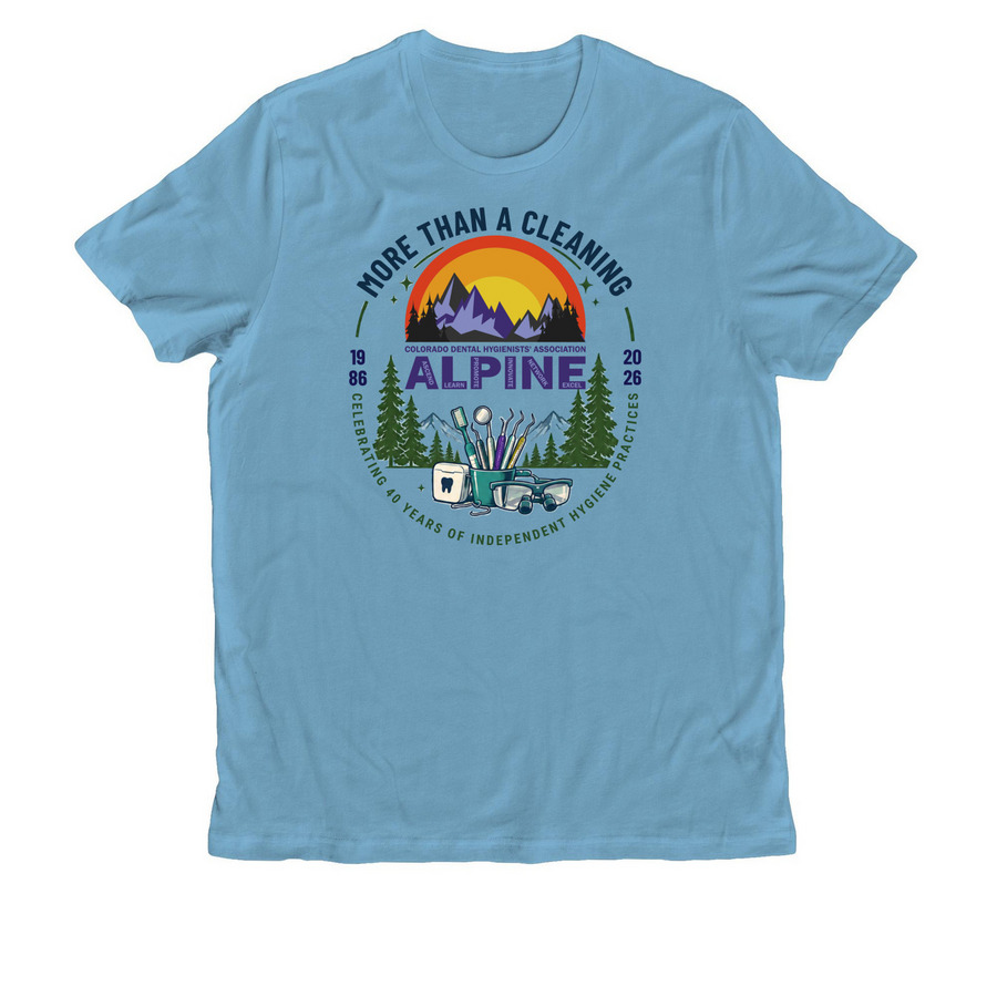 ALPINE 2026 More Than a Cleaning, a Arctic Blue Allmade Organic Cotton Unisex Tee