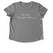 Anam Cara, a Aluminum Grey Allmade Eco Triblend Women?s Scoop Neck Tee (back-view)