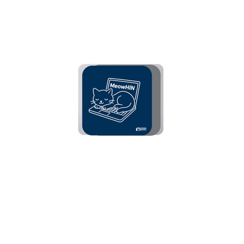 MeowHIN Mousepad, a White Full Color Mouse Pad