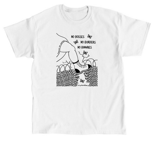 MSF No BBB Apparel - Black on White, a White Classic Unisex Tee
