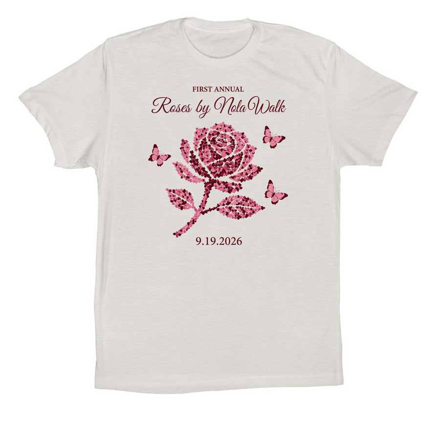 Roses by Nola Walk Shirt&nbsp;, a Vintage White Premium Cotton Tee