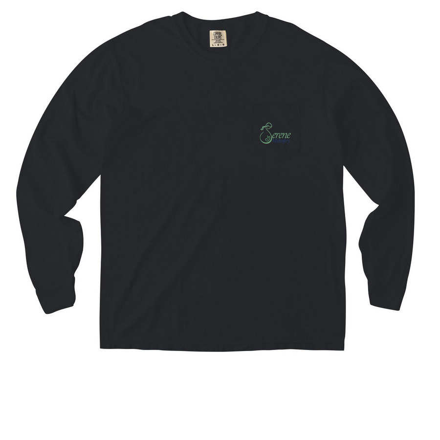 Fatherhood Shirt, a Black Comfort Colors Long Sleeve Pocket Tee