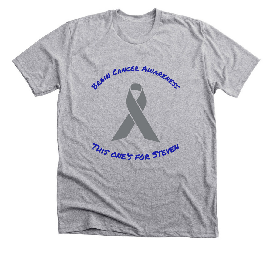 Help Support Steven?s Fight Against GBM&nbsp;, a Athletic Heather Premium Unisex Tee