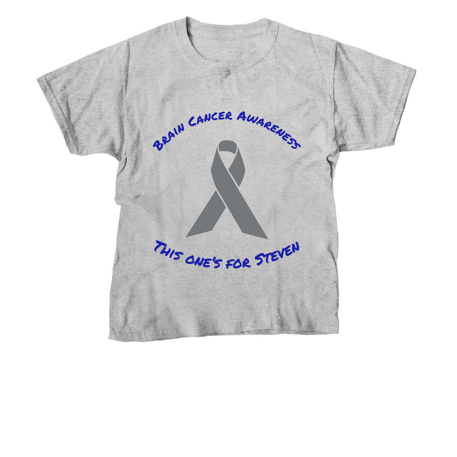Help Support Steven?s Fight Against GBM&nbsp;, a Sport Grey Youth Unisex Tee